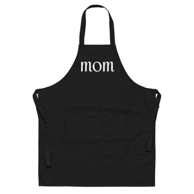 Mom eco-friendly apron black