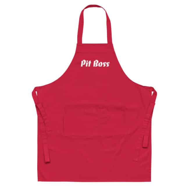 Pit Boss Bib Apron red