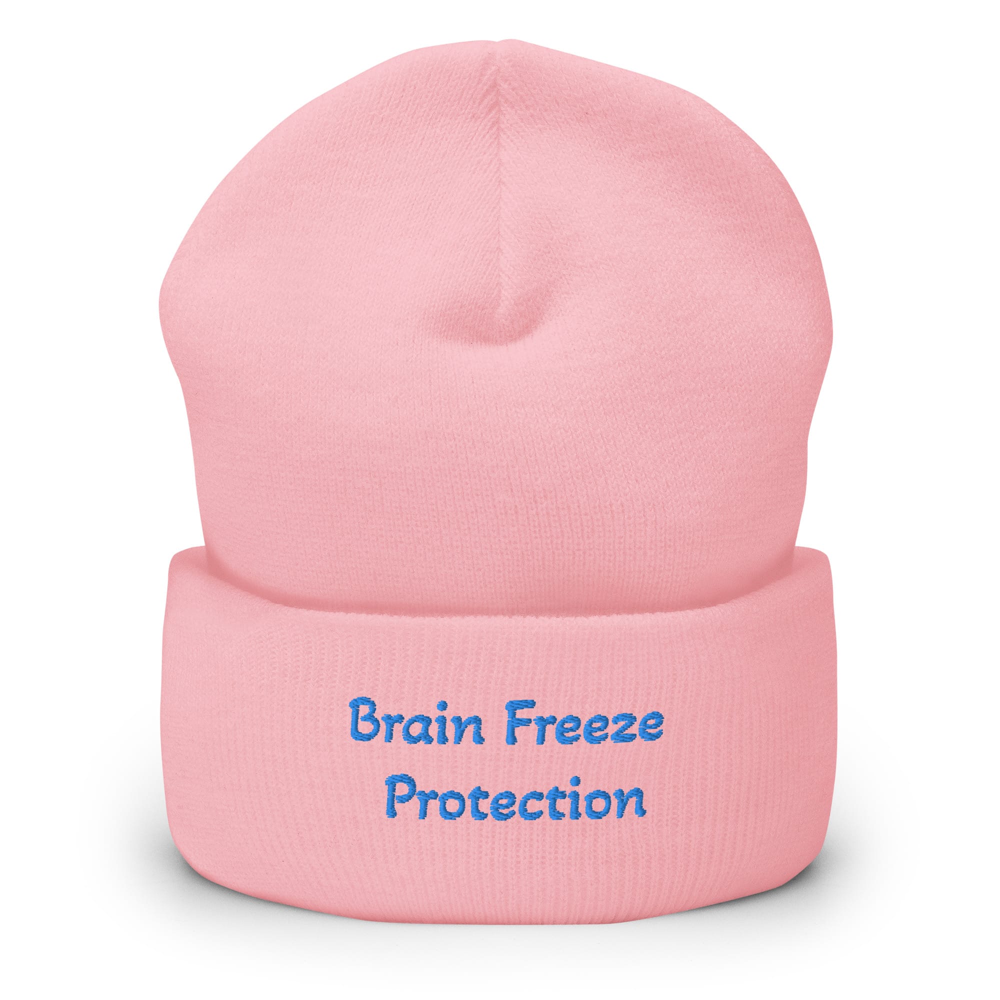 brain freeze protection beanie pink