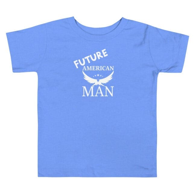 future american man toddler t-shirt heather blue