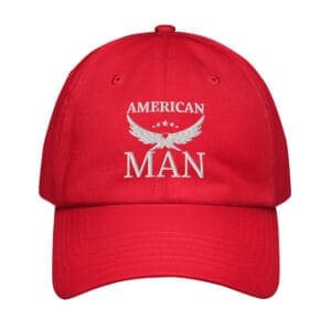 american dad hat red