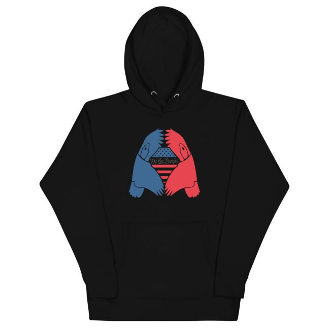 we the people hoodie black