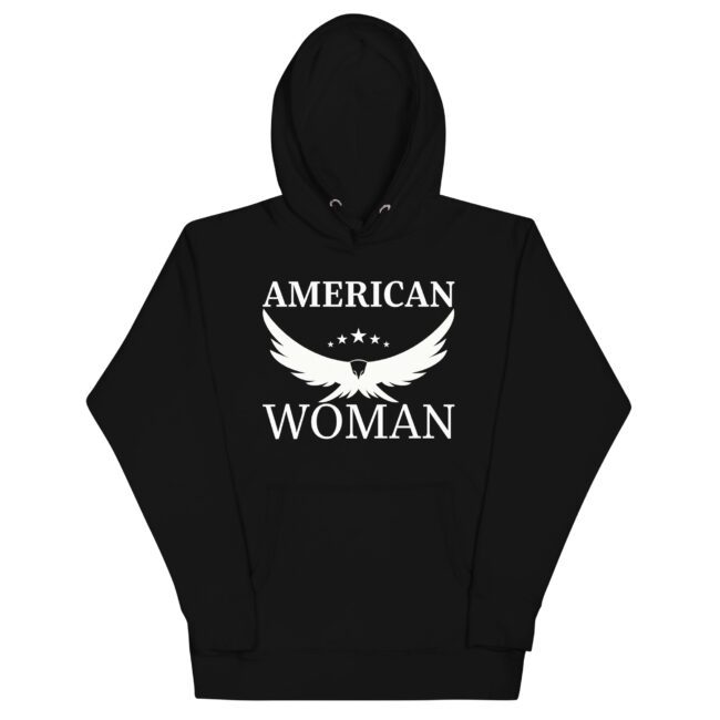 american woman hoodie black