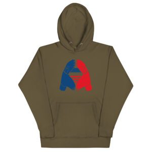 we the people hoodie military green