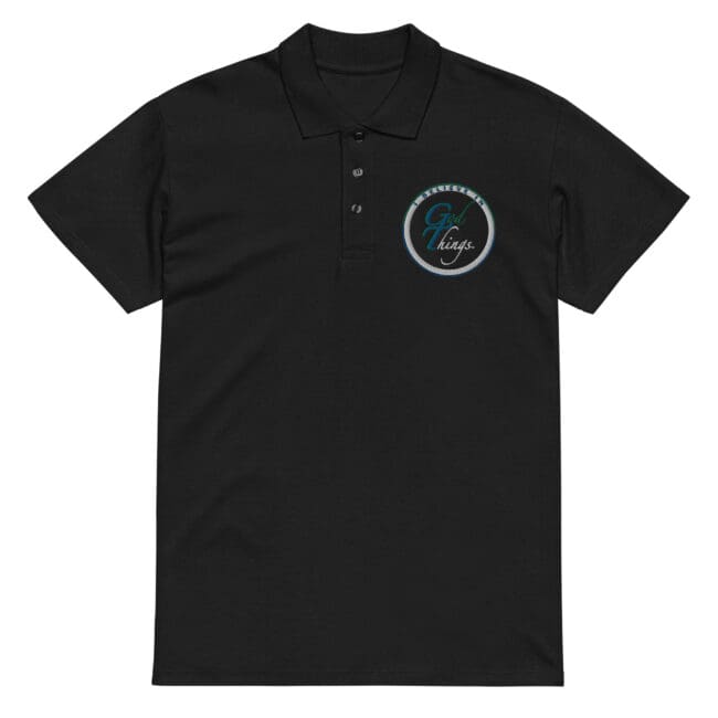 I Believe In God Things polo shirt black