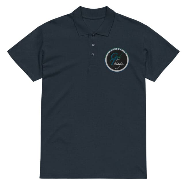 I Believe In God Things polo shirt navy