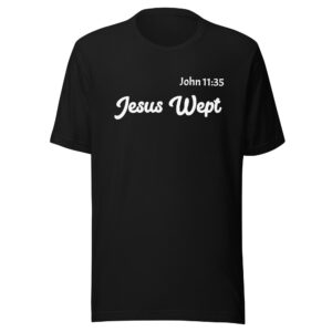 Jesus wept t-shirt black