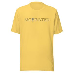 Motivated t-shirt yellow